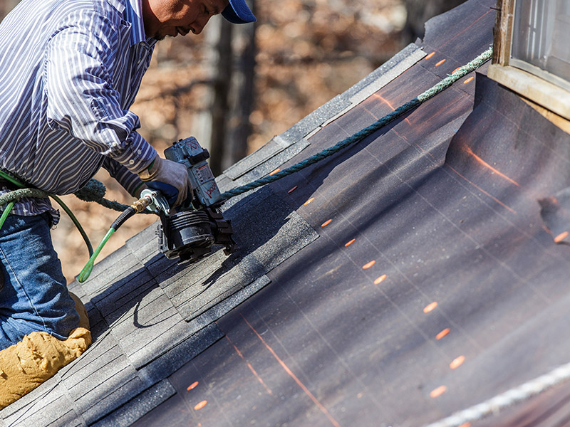 Residential roof repair in the Sunset District